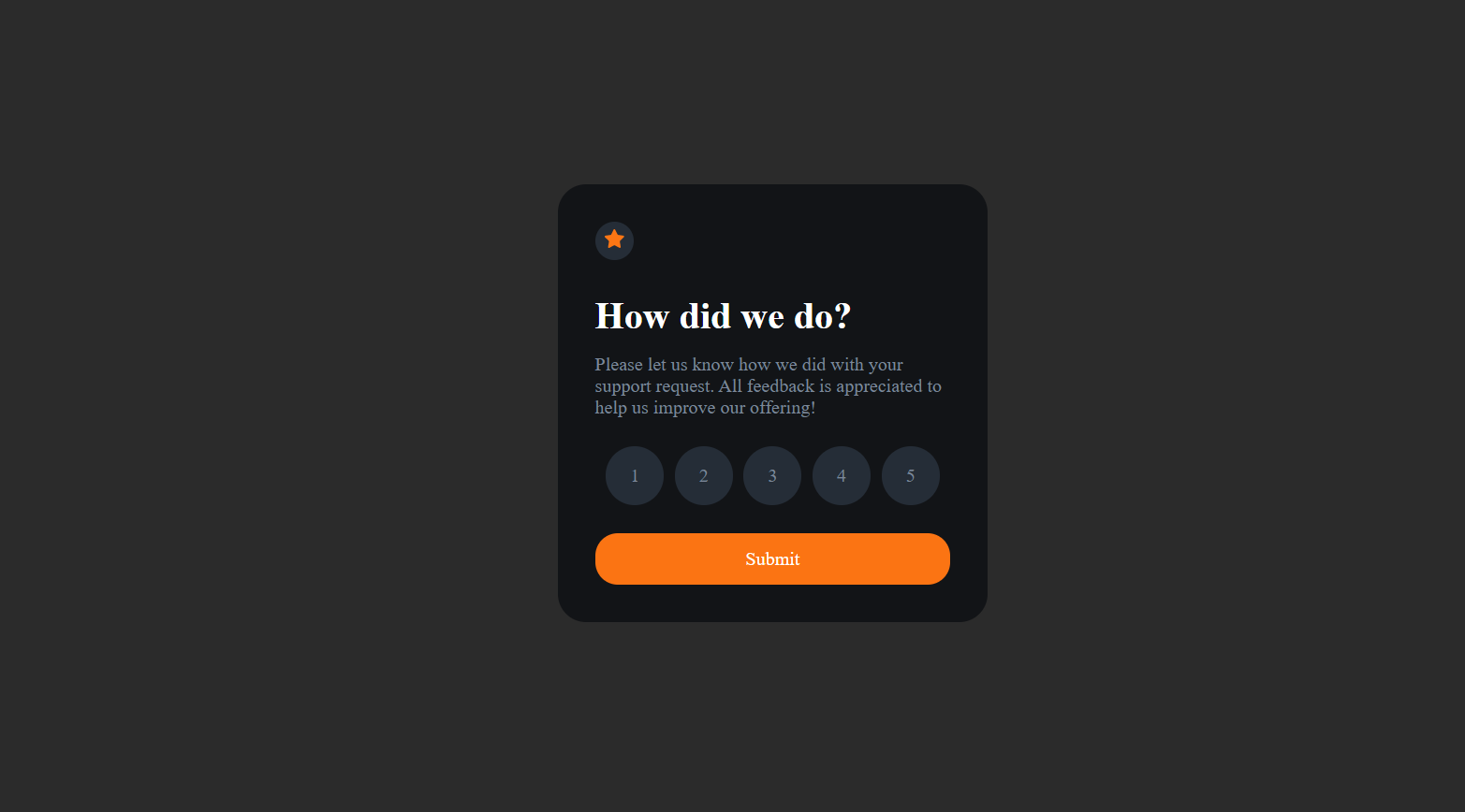 Interactive Rating Component